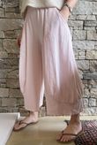 Jo Jo Quirky Hopsack Crop Pant Antique Rose